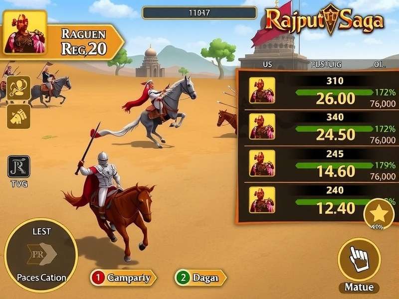 Rajput Royal Saga strategy guide infographic